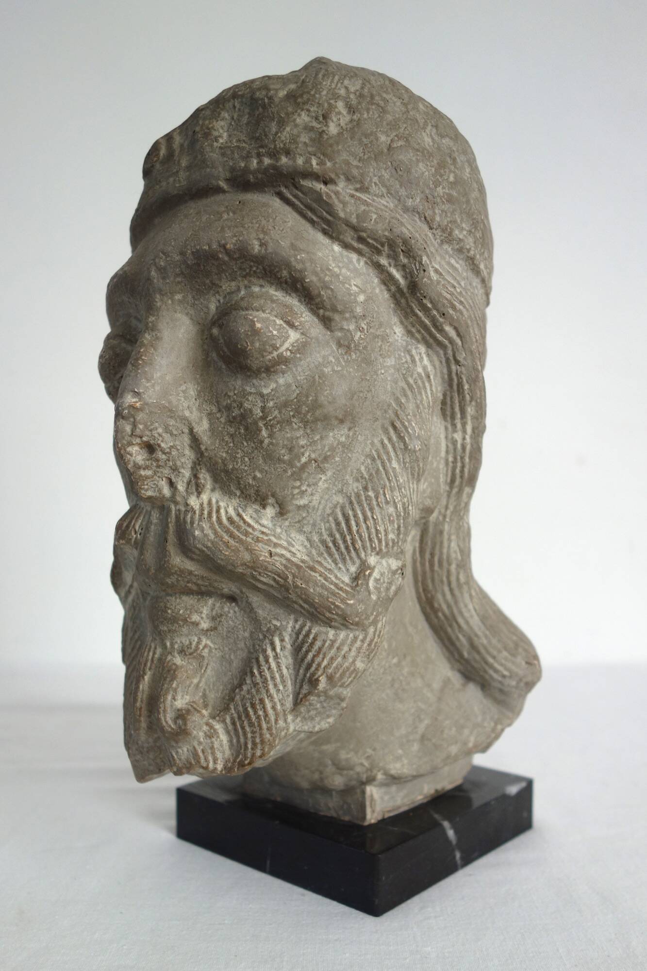Tête Assyrienne Musée du Louvre Vers 1950