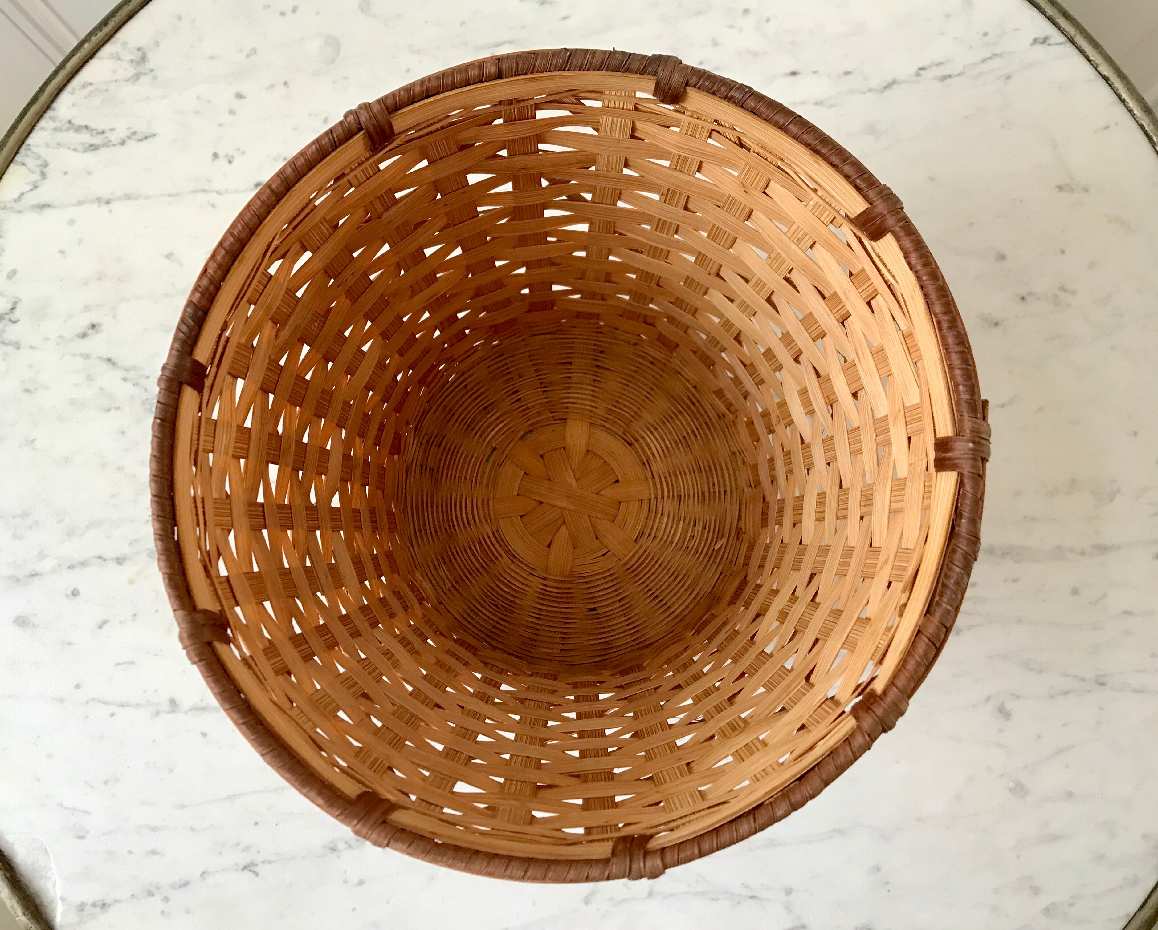 Rattan pot cover 70s