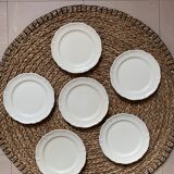 Set of 6 plates with white starter or dessert Manoir from Villeroy & Boch