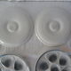 6 Plates oysters mills wolves 430112 shade of gray faience L1