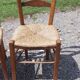 6 chaises paillées anciennes