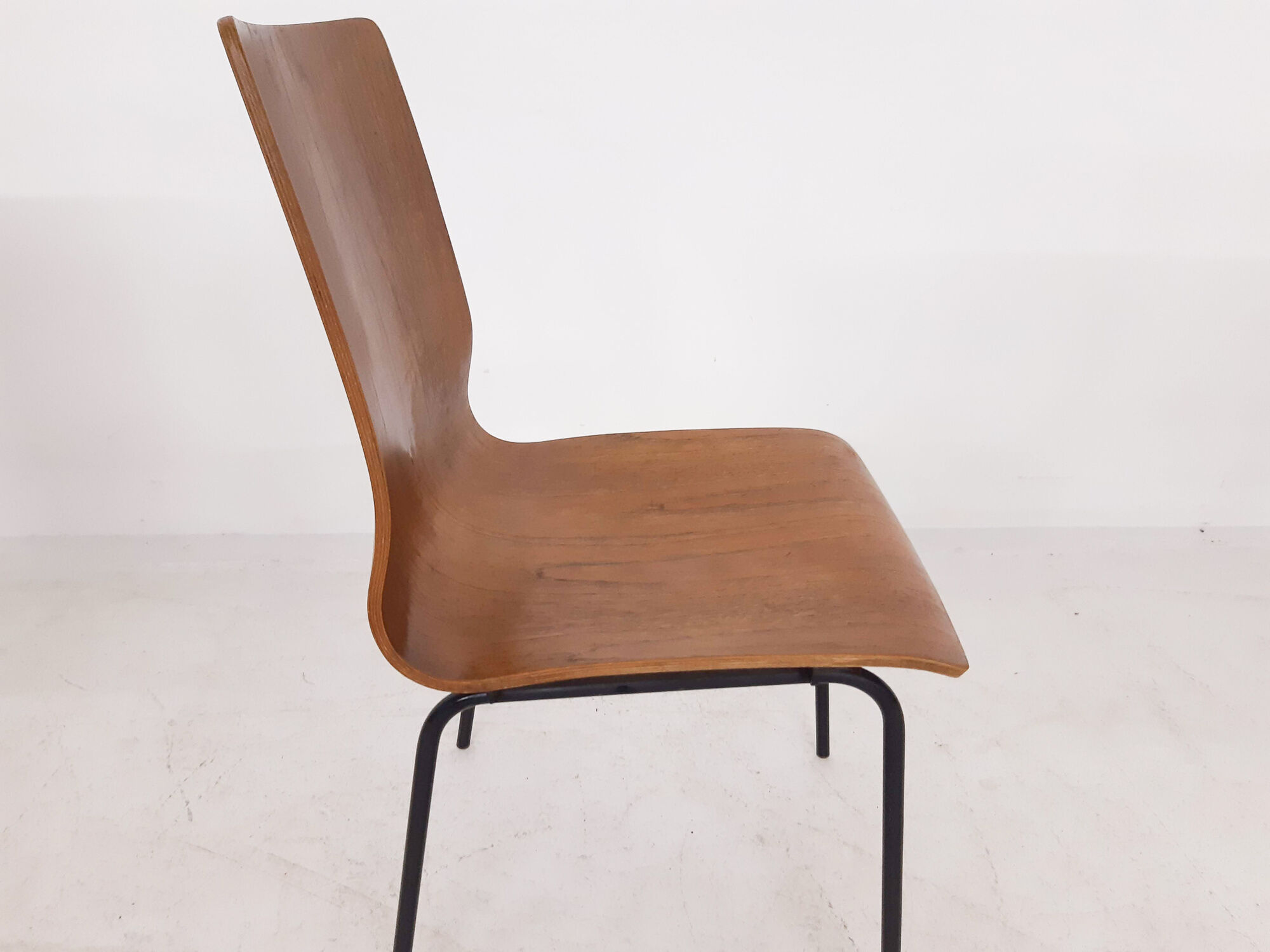 Set of 3 plywood Euroika dining chairs by Friso Kramer for Auping