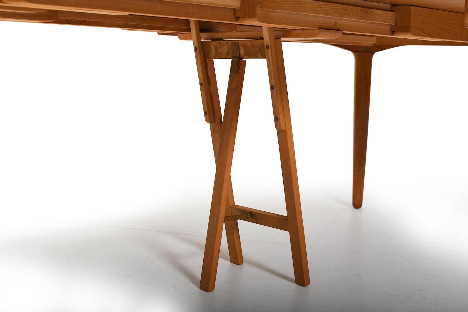 Large Henning Kjaernulf Dining Table 1958. Early Production.