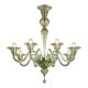Italian Contemporary Murano Glass Chandelier with Rigadin Detailing