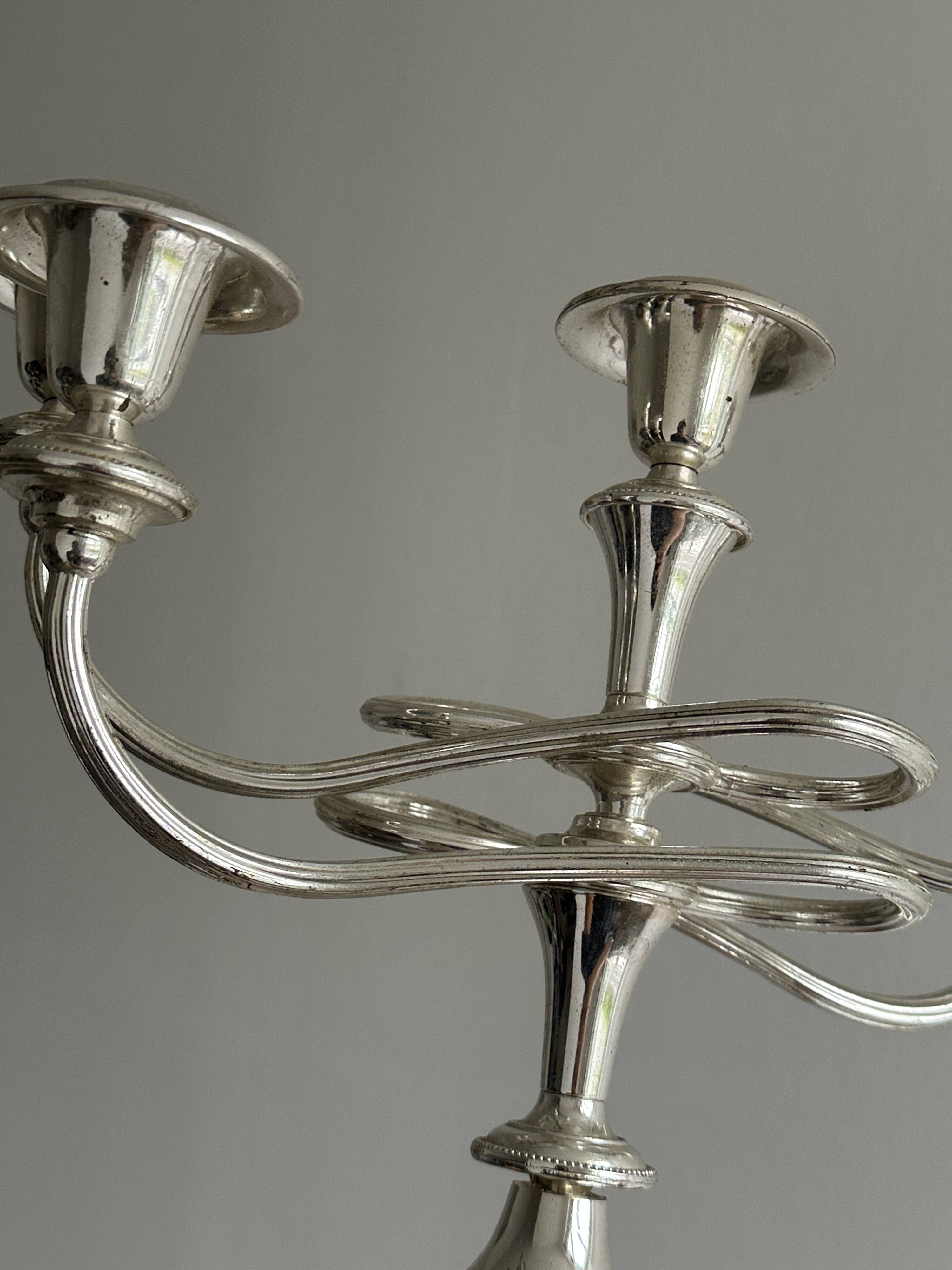 Metal candlestick candle holder