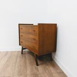Vintage Scandinavian wooden chest of drawers
