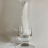 Set of 10 Scandinavian champagne flutes in half crystal sounding 1960