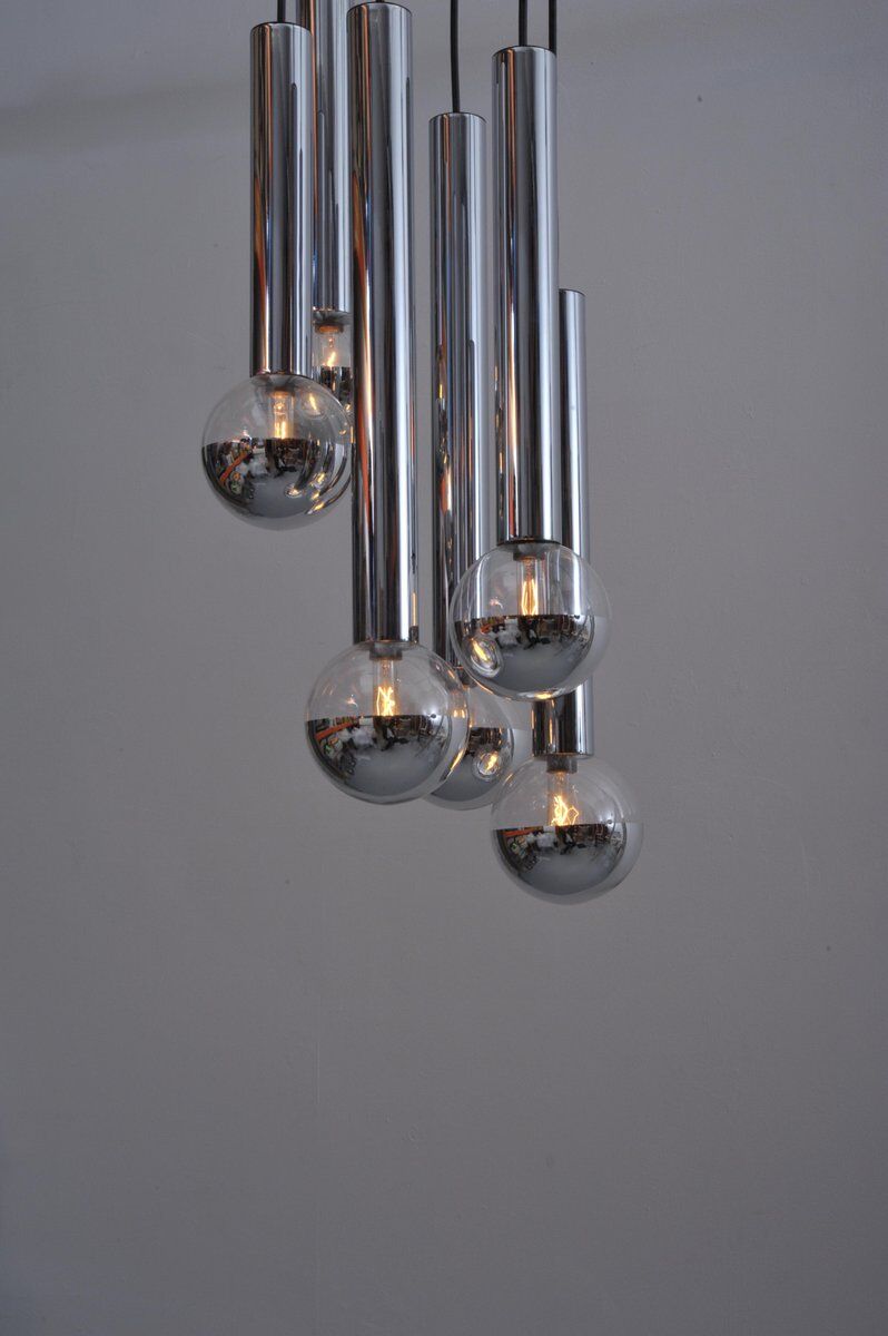 Lampe de plafond Cascade par Motoko Ishii pour Staff, années 1970.