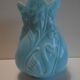 Vase opaline a decor de swans art deco