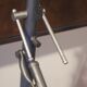 Industrial architect's drawing table wood and iron 50s vintage