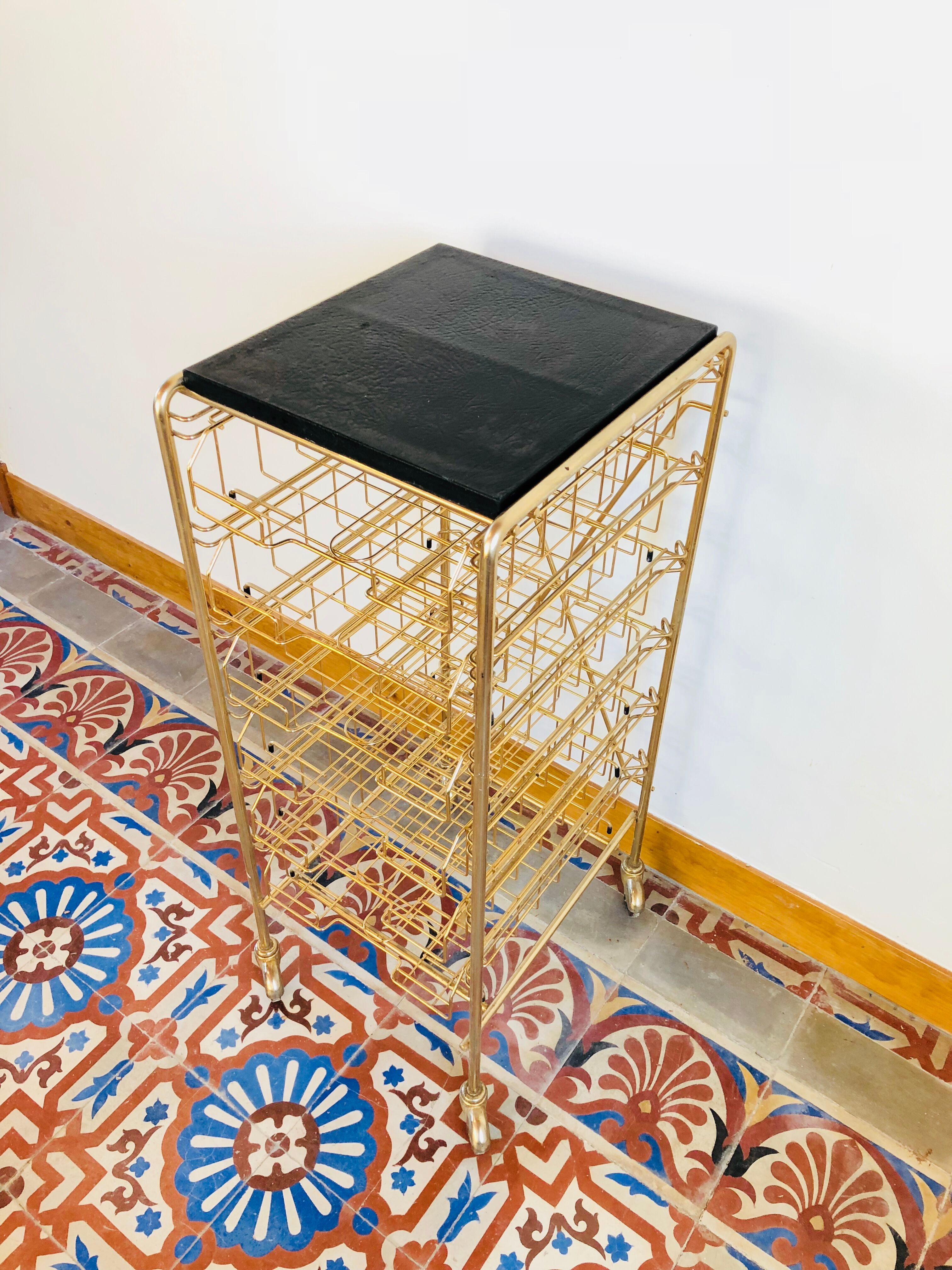 1950 Golden brass paper serving