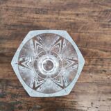 Vase en verre soufflé bord polygonal