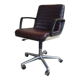 Fauteuil vintage cuir eurosit - france 1983