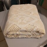 2 antique crocheted bedspreads