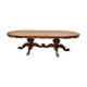 Table pedestal table napoleon III period in walnut around 1880