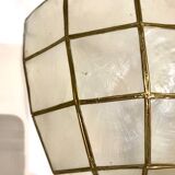 Pair of mother-of-pearl shell sconces