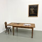 70s pine farmhouse table