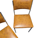 Pair of seventies chrome chairs