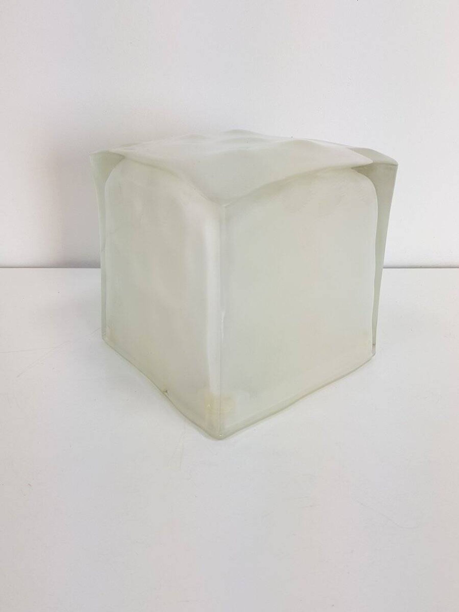 Lampe de table Iviken Ice Cube en verre d'Ikea, années 1990.