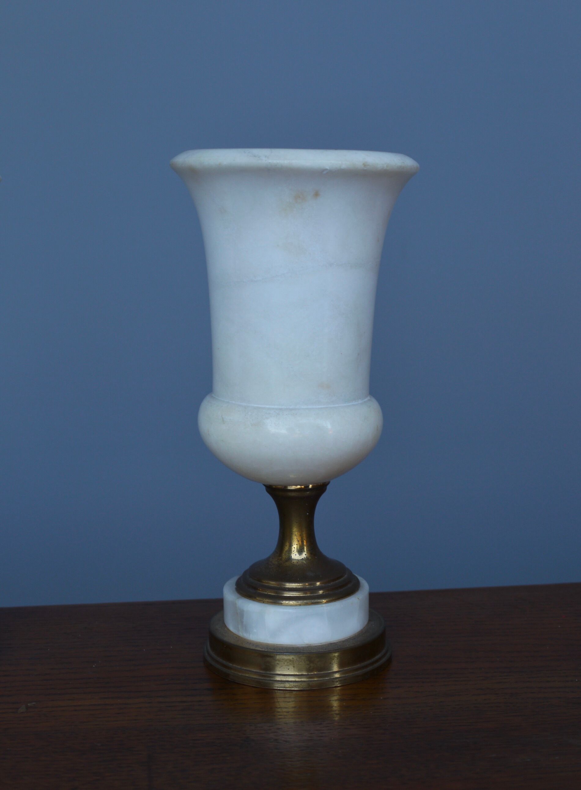 Lampes de table torchères en albâtre, années 1950, lot de 2