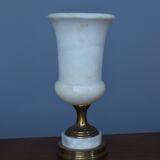 Lampes de table torchères en albâtre, années 1950, lot de 2