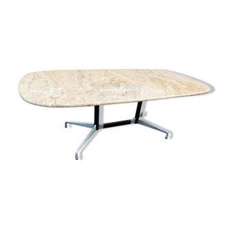 Segmented Charles and Ray Eames vintage marble table 1960