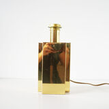 Vintage gold metal lamp foot