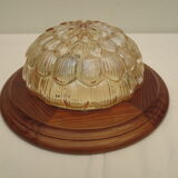 Ceiling lamp with fruit wood frame
