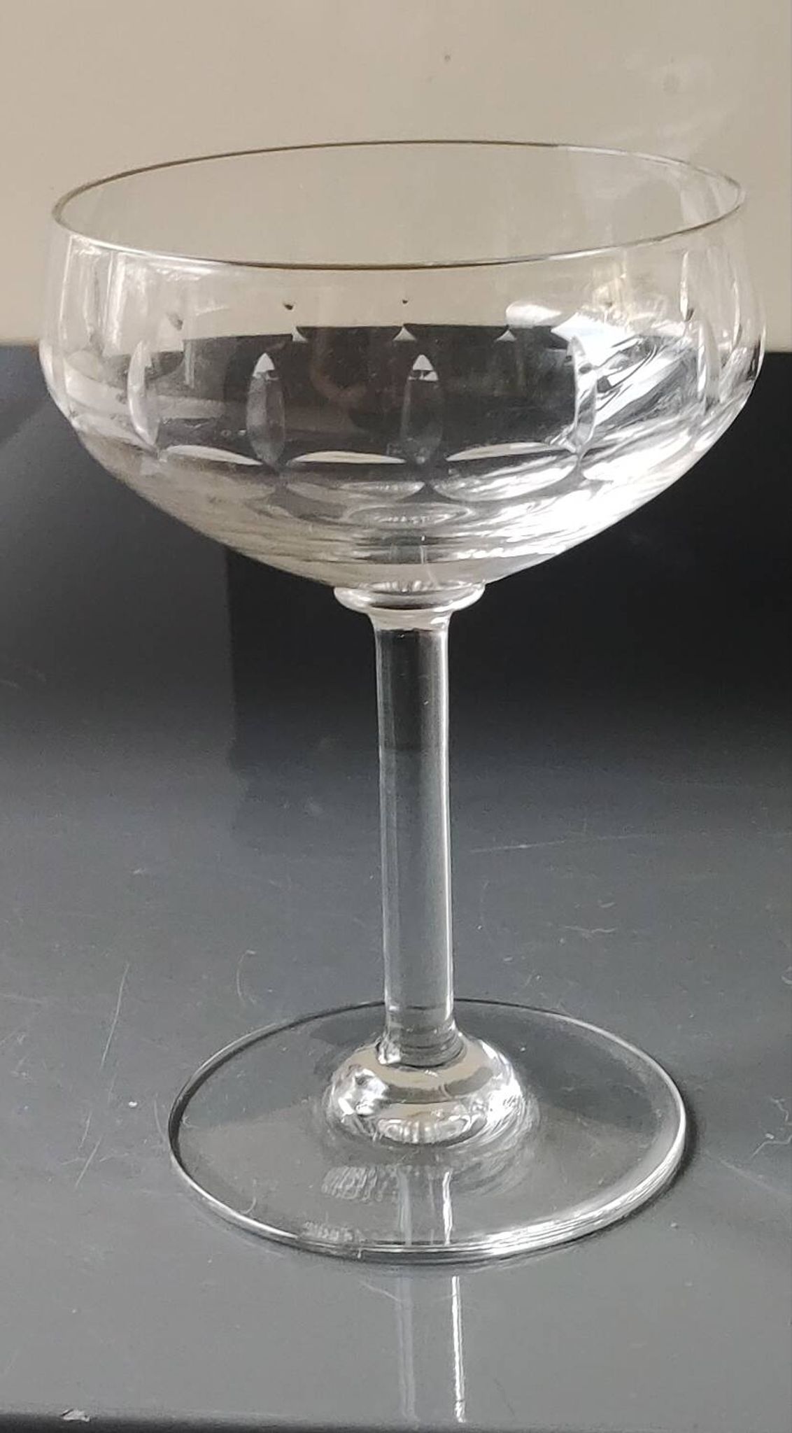 Lot of 4 x Champagne Coupes / Doyen Glassware. Art Deco 1930s.