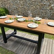 Vintage solid oak farmhouse table
