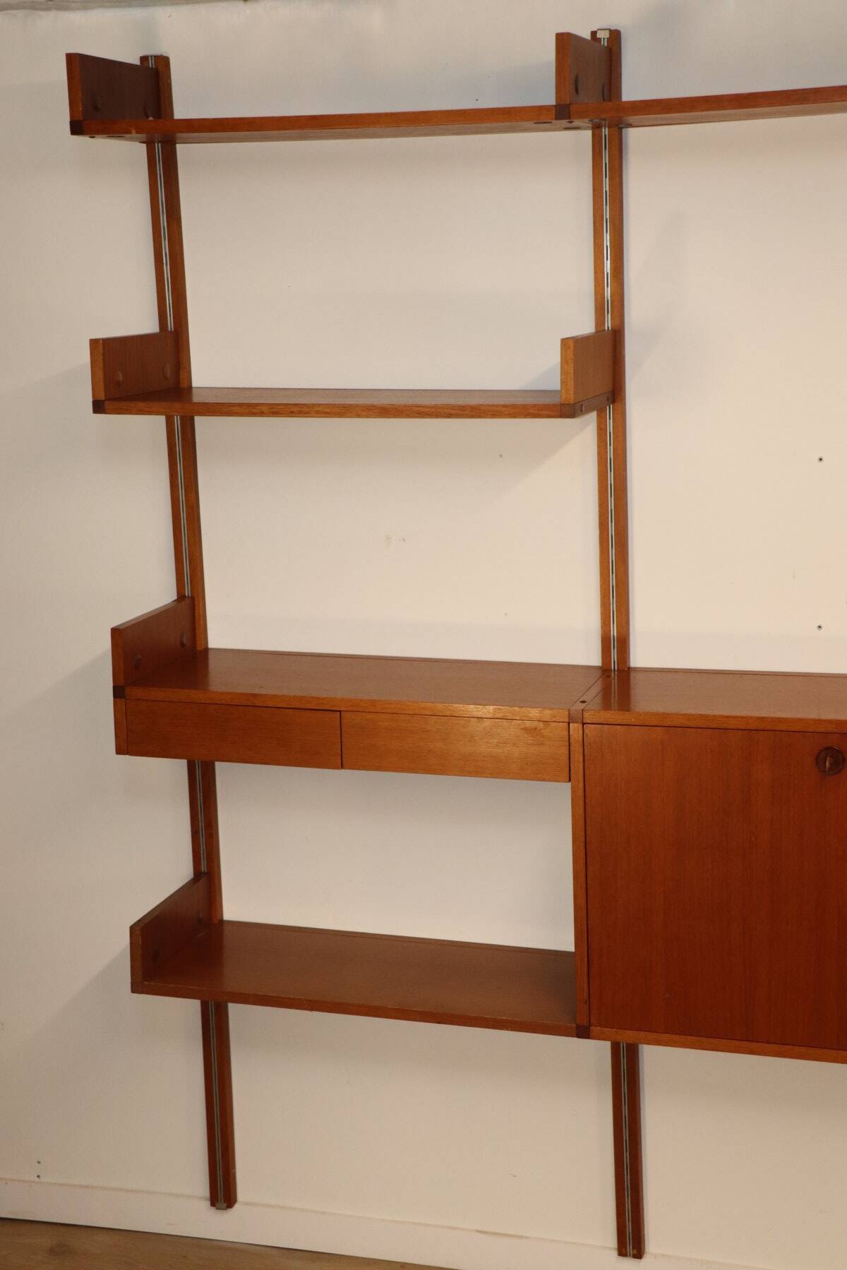 Modular wall bookcase, Minvielle edition by ARP – 1960