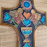 Ceramic Cross J Stool