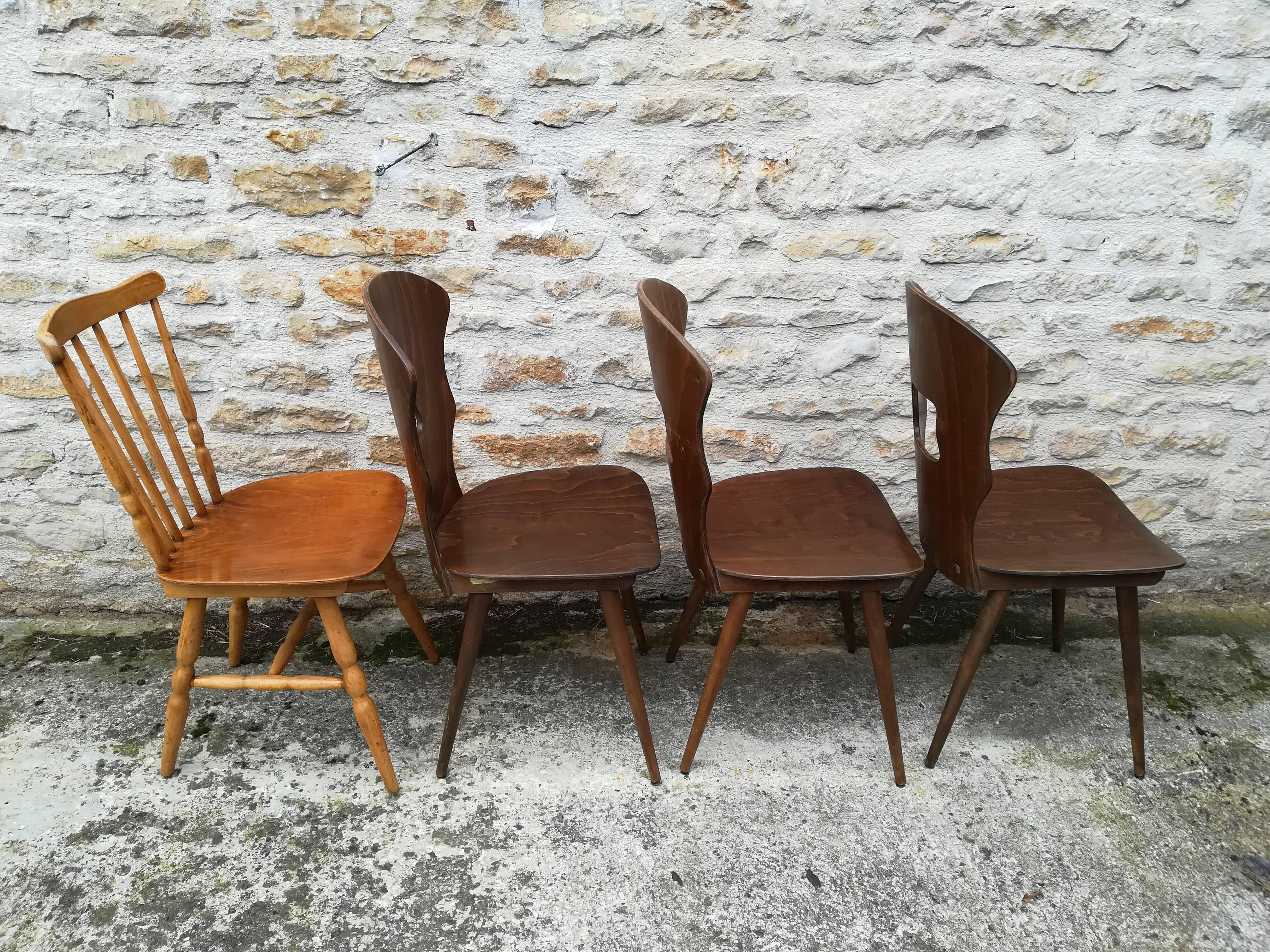 Set of 8 bistro chairs