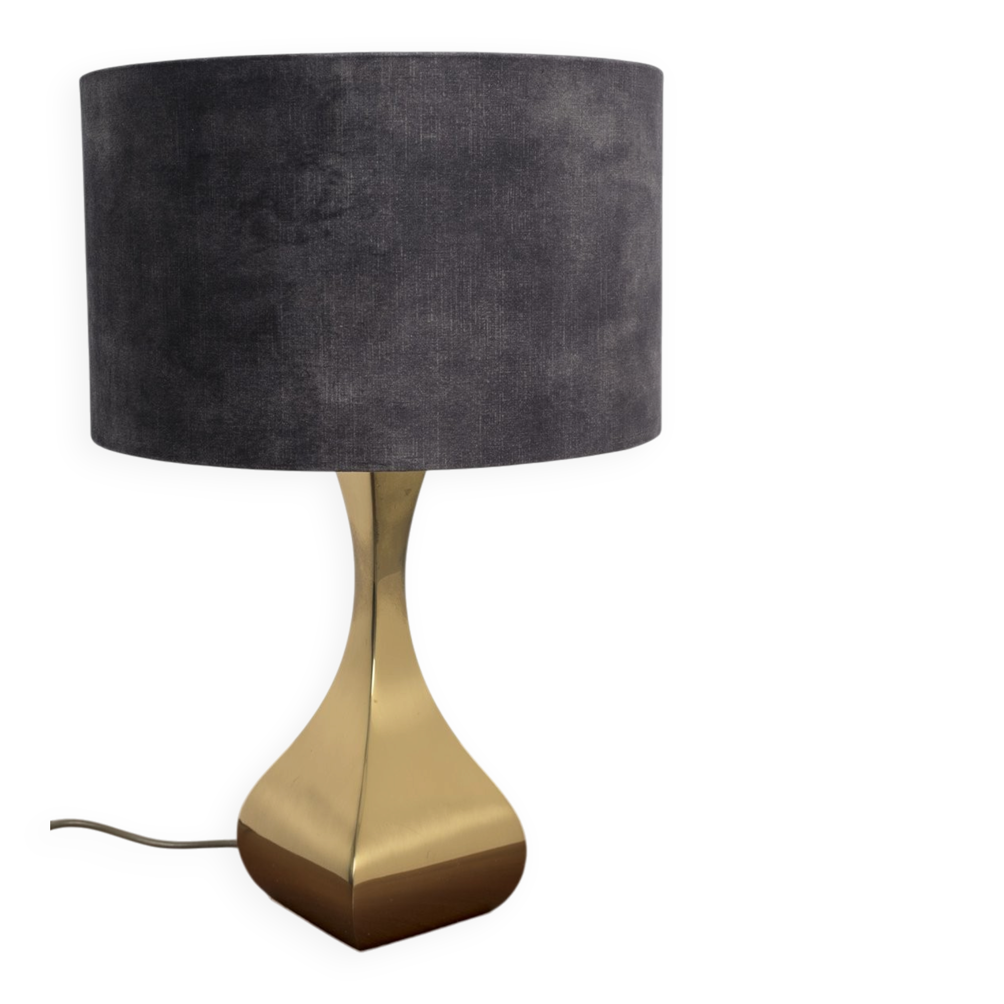 Brass & Velvet Table Lamp