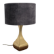 Brass & Velvet Table Lamp