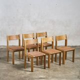 6 dining chairs by Luigi Gorgoni for Roche Bobois