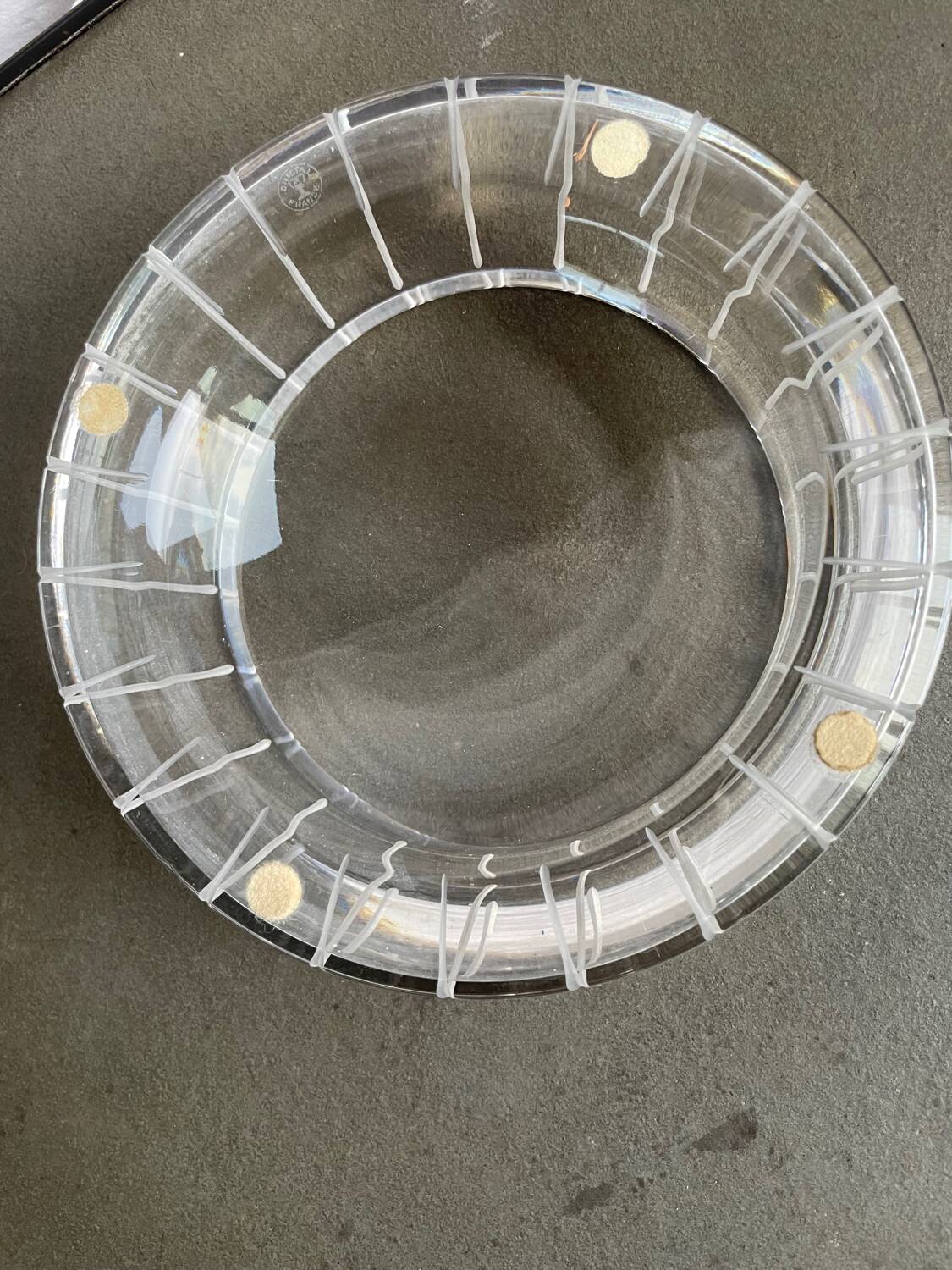 Cendrier cigare ou vide poche cristal de France