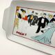 Mignardises dish or porcelain pastries, signed Maxim's de Paris - 1980s