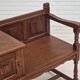 Commode assise en chêne années 1950 scandinave