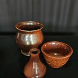 Set of ceramics, vases, soliflores and bowls