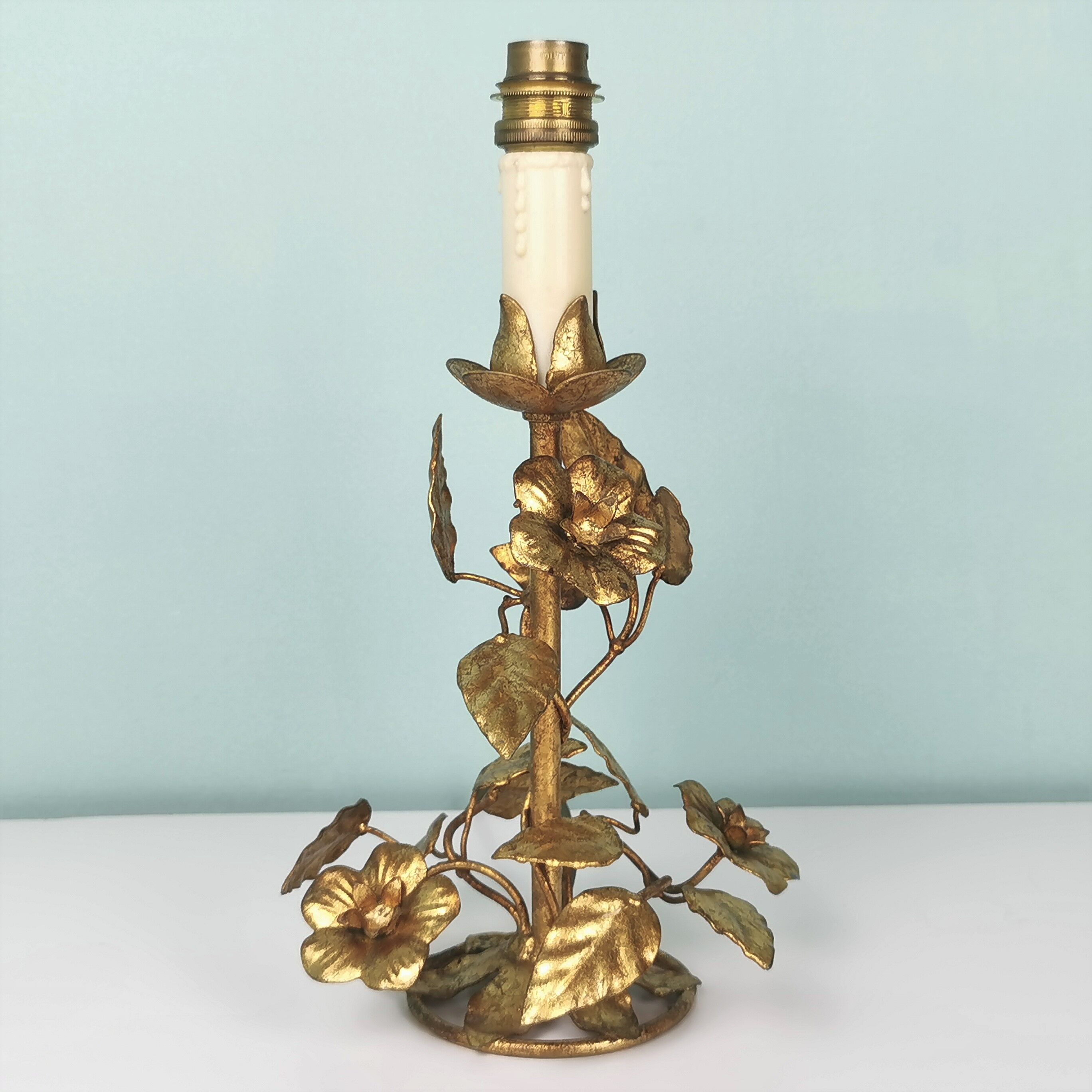 Paires de lampes "fleurs" italiennes