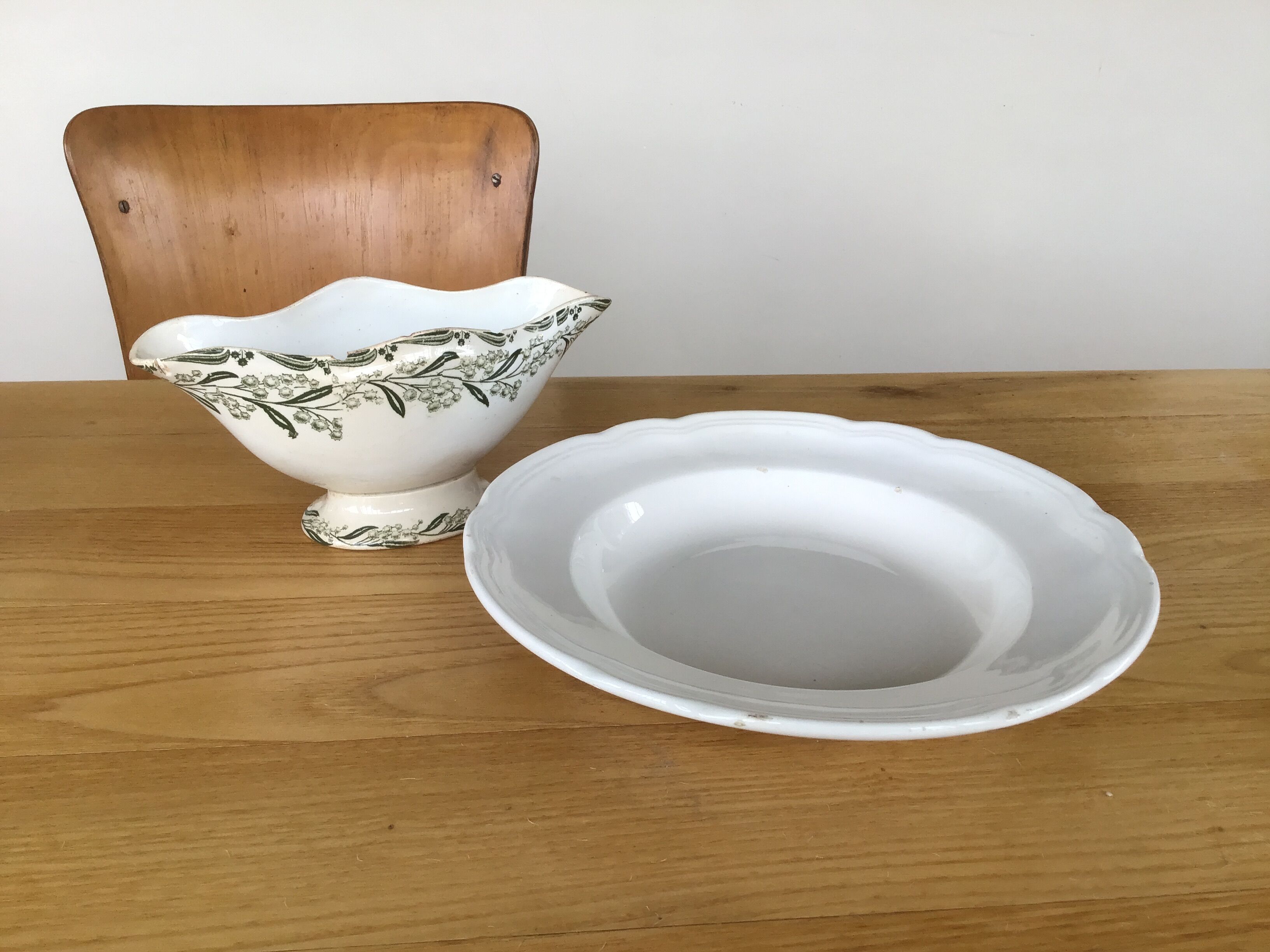 Saucers faïencerie Saint Amand