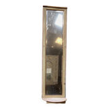 Napoleon III style mirror and woodwork console in 19th century patinated wood