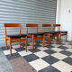 Lot de 4 chaises danoises en teck