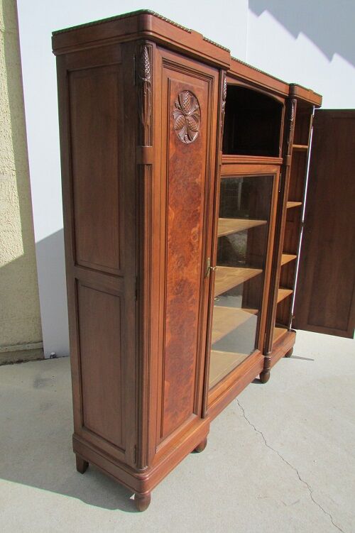 Wardrobe, Art Deco period library, pine pigne, 1930s