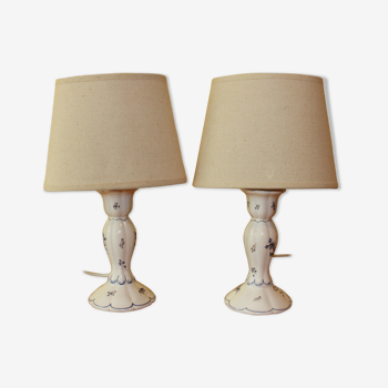 Pair of bedside lamps