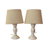 Pair of bedside lamps