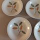 Assiettes creuses vintage grès signées Longchamp
