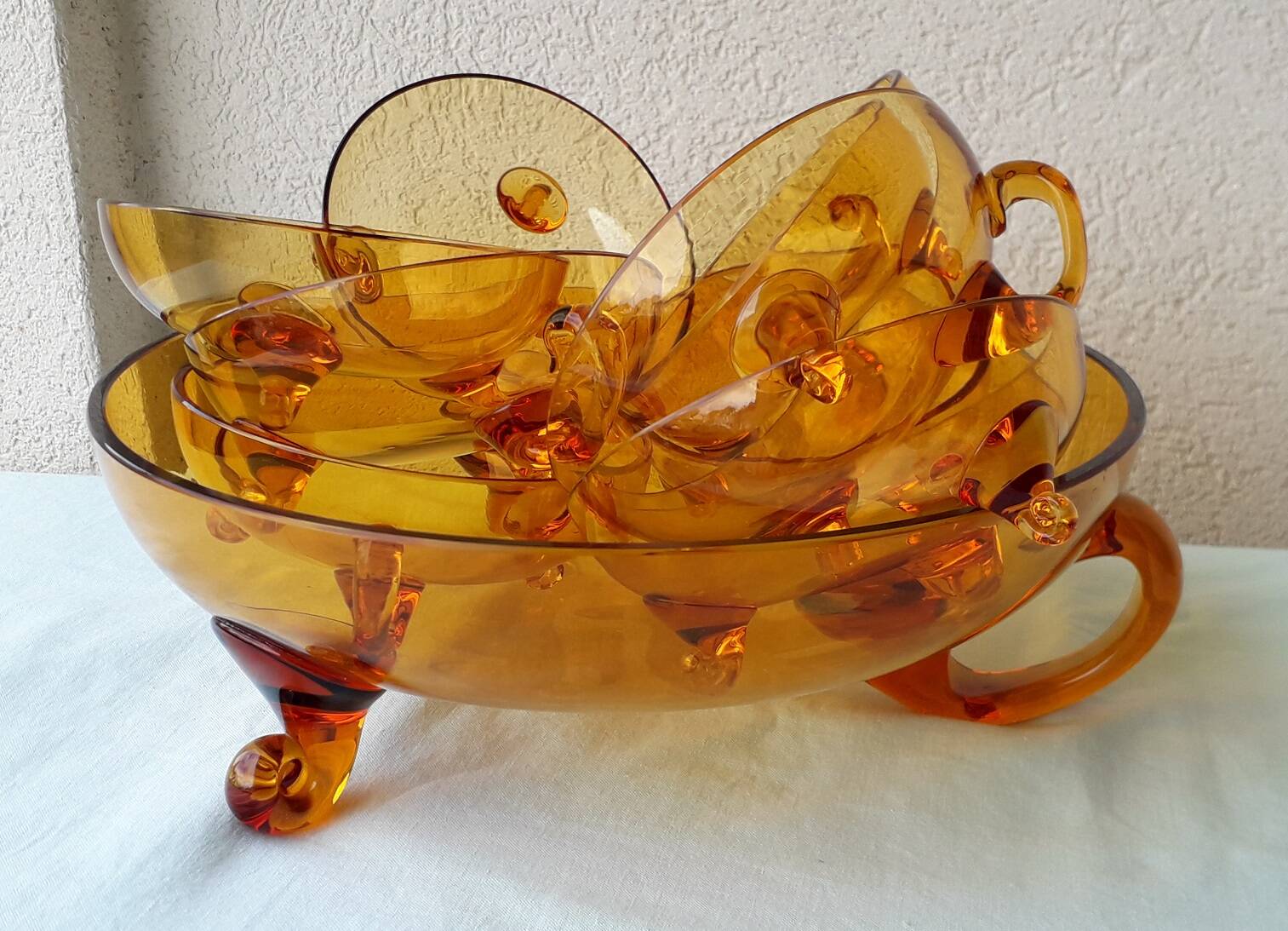 Glass dessert service