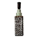 Lampfoot table lamp in stoneware with dots and relief from PM Keramik, Denmark, 1970s